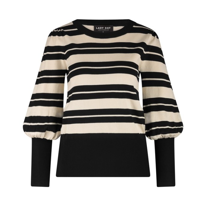 Lady Day Pullover Tracy streep Zwart beige